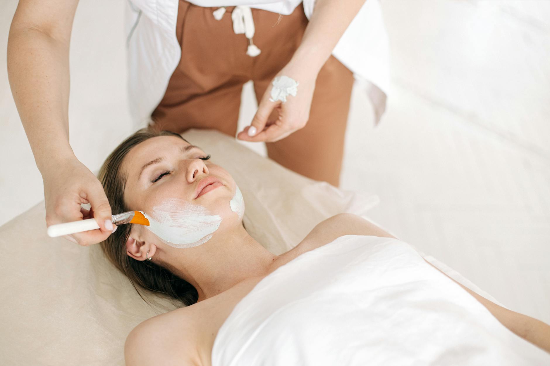 Luxury vajacial facial treatment for preventing ingrown hairs